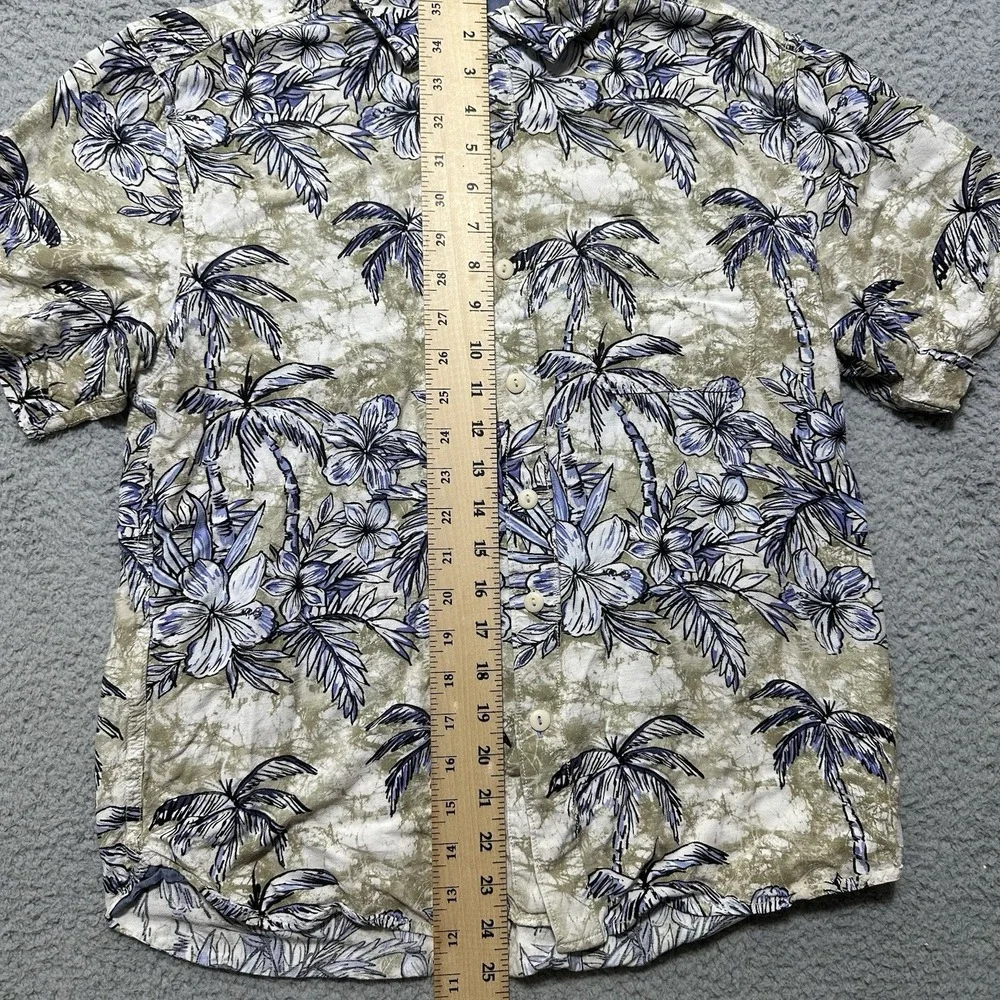 Tommy Bahama The Veracruz‎ Cay Shirt Men's Size M-Hawaiian Floral Beach Lenzing